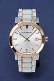 Burberry The City White Dial Two Tone Steel Strap Watch for Women - BU9006