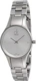 Calvin Klein Simplicity White Dial Silver Steel Strap Watch for Women - K4323101