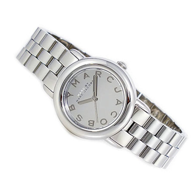 Marc Jacobs Rivera Silver Dial Silver Steel Strap Watch for Women - MBM3133
