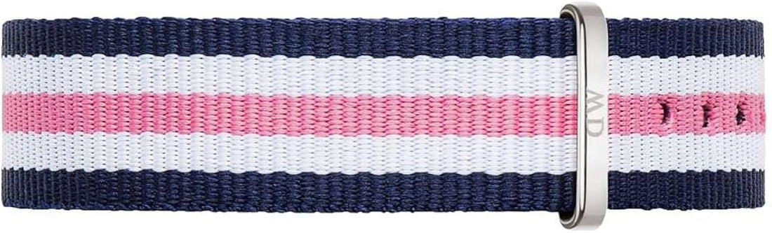 Daniel Wellington Classic Southampton White Dial Three Tone Nylon Strap Watch For Women - DW00100050