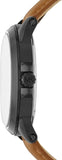 Michael Kors Paxton Analog Black Dial Brown Rubber Strap Watch For Men - MK8502