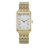Fossil Raquel Three Hand Date White Dial Gold Steel Strap Watch For Women - ES5220