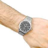 Tissot Le Locle Powermatic 80 Black Dial Silver Steel Strap Watch For Men - T006.407.11.052.00