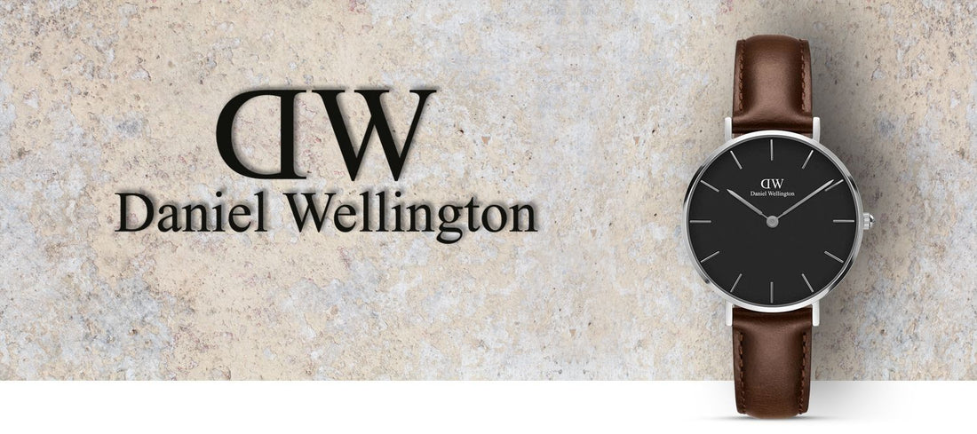 Daniel Wellington Classic Petite Bristol Black Dial Brown Leather Strap Watch For Women - DW00100177