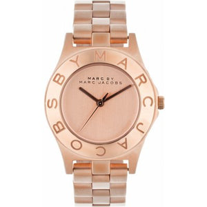 Marc Jacobs Blade Rose Gold Dial Rose Gold Steel Strap Watch for Women - MBM3127