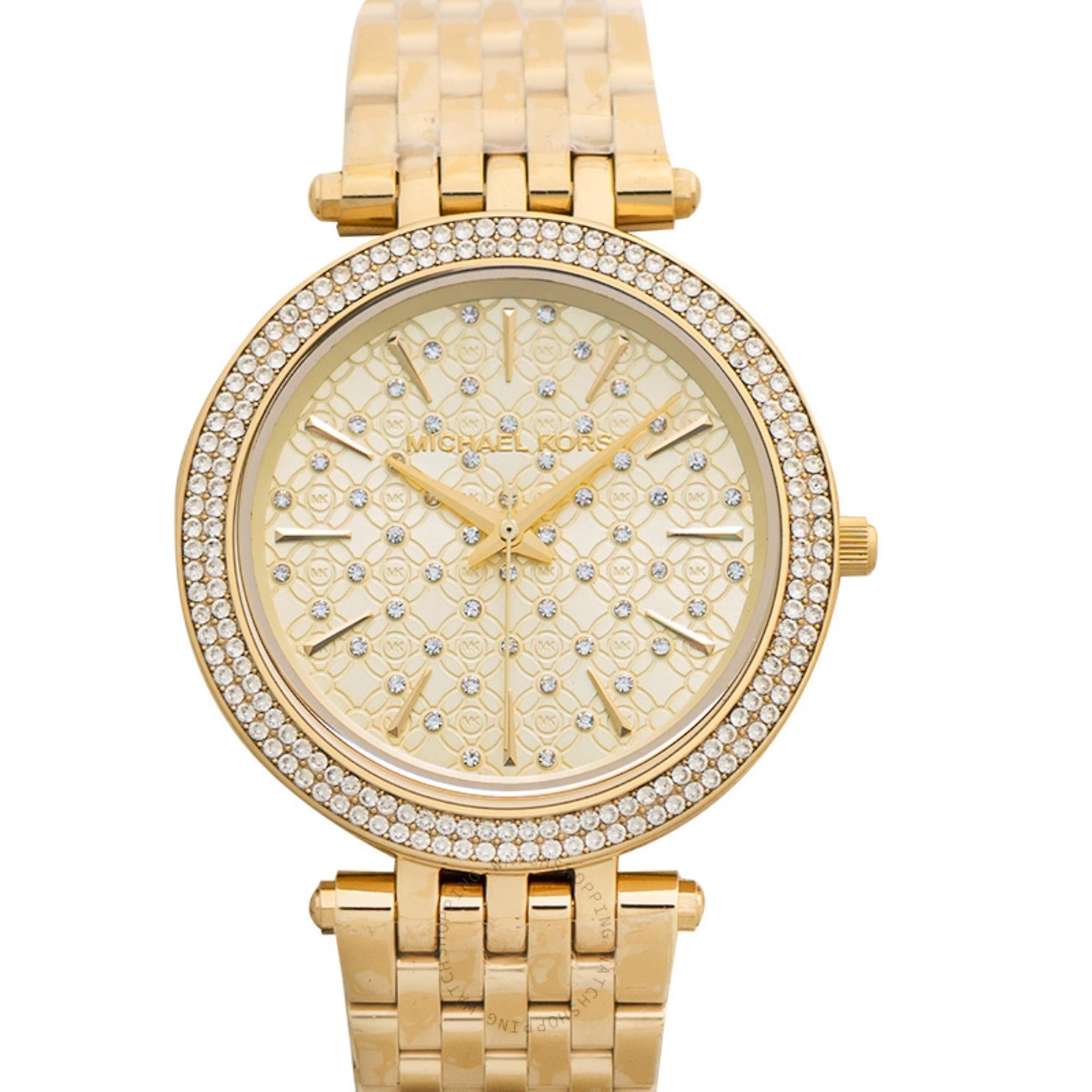 Michael Kors Darci Gold Dial Gold Steel Strap Watch for Women - MK3398