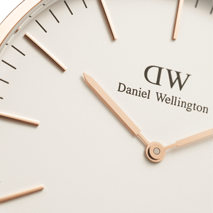 Daniel Wellington Classic Warwick White Dial Two Tone Nylon Strap Watch for Men - DW00100005