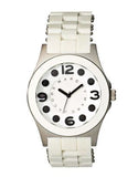 Marc Jacobs Perry White Dial White Silicone Strap Watch for Women - MBM2533
