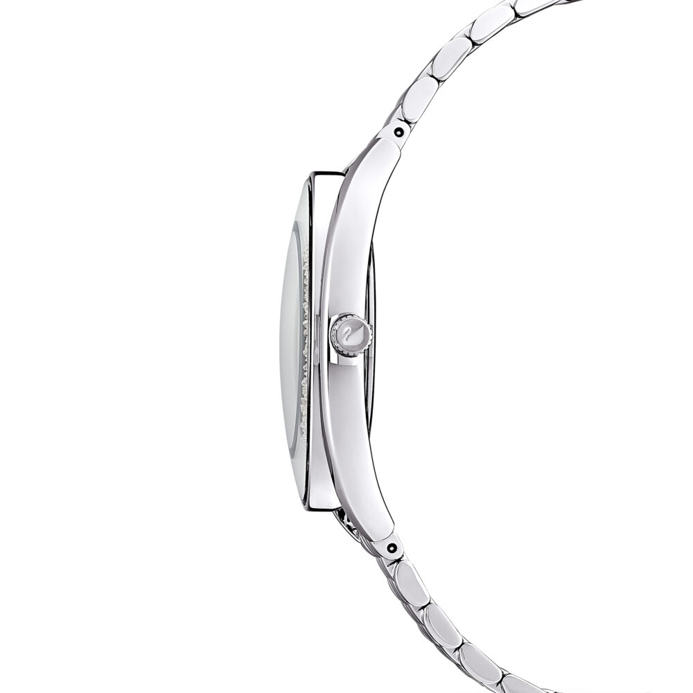 Swarovski Crystalline Aura Silver Dial Silver Steel Strap Watch for Women - 5519462