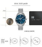 Emporio Armani Claudio Chronograph Blue Dial Silver Steel Strap Watch For Men - AR11541
