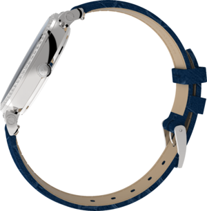 Swarovski Passage Moon Phase Blue Dial Blue Leather Strap Watch for Women - 5613320