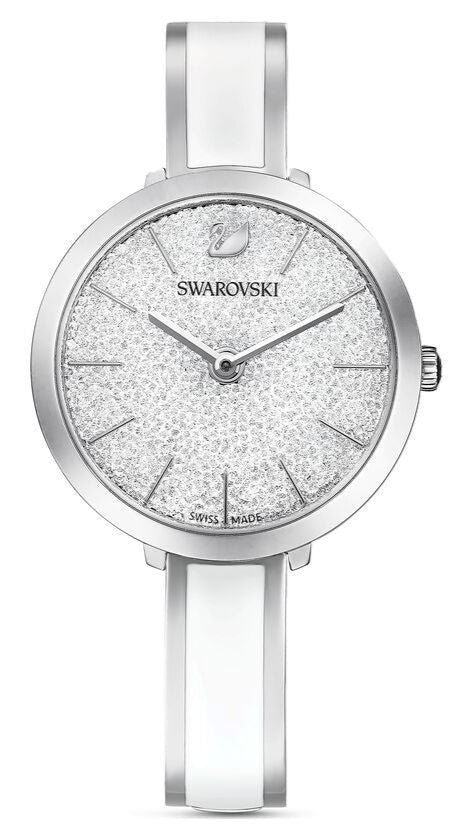Swarovski Crystalline Delight Silver Dial Two Tone Steel Strap Watch for Women - 5580537