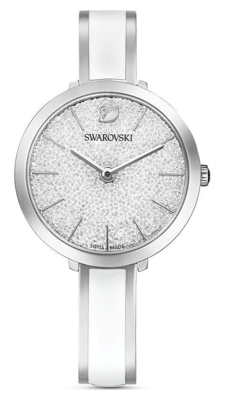 Swarovski Crystalline Delight Silver Dial Two Tone Steel Strap Watch for Women - 5580537