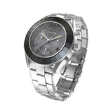 Swarovski Octea Lux Sport Chronograph Black Dial Silver Steel Strap Watch for Women - 5610520