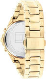 Tommy Hilfiger Claudia White Dial Gold Steel Strap Watch for Women - 1781742