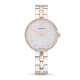 Swarovski Cosmopolitan Crystals Silver Dial Two Tone Steel Strap Watch for Women - 5644081