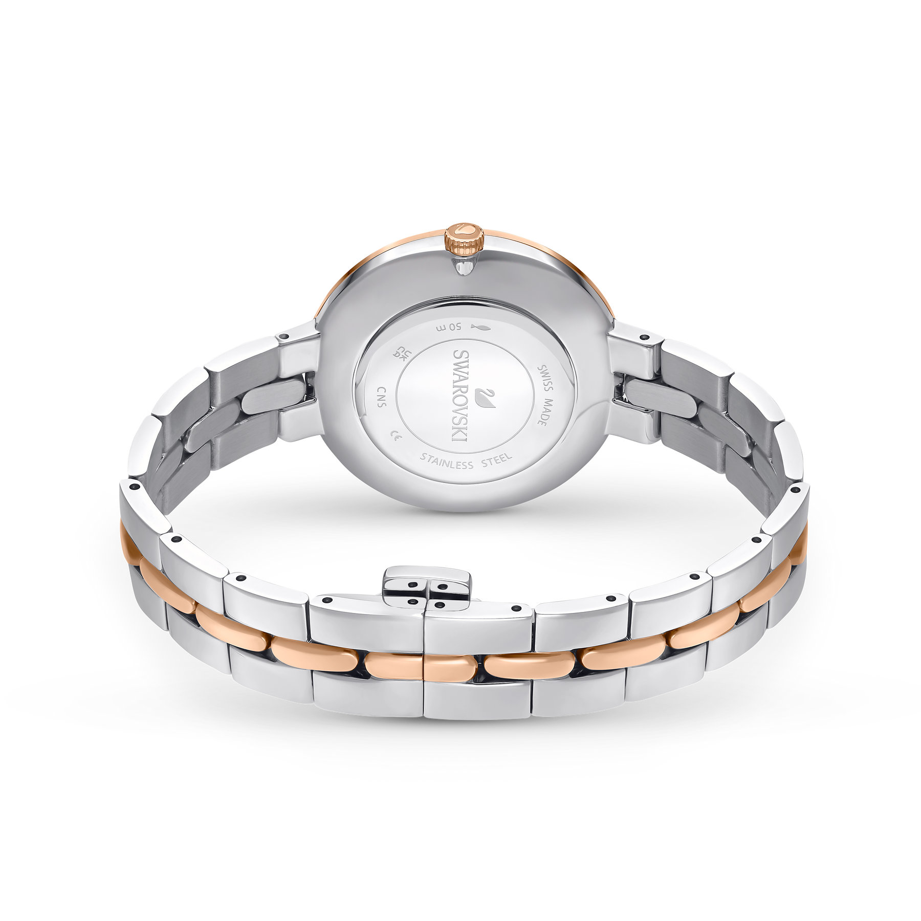 Swarovski Cosmopolitan Crystals Silver Dial Two Tone Steel Strap Watch for Women - 5644081