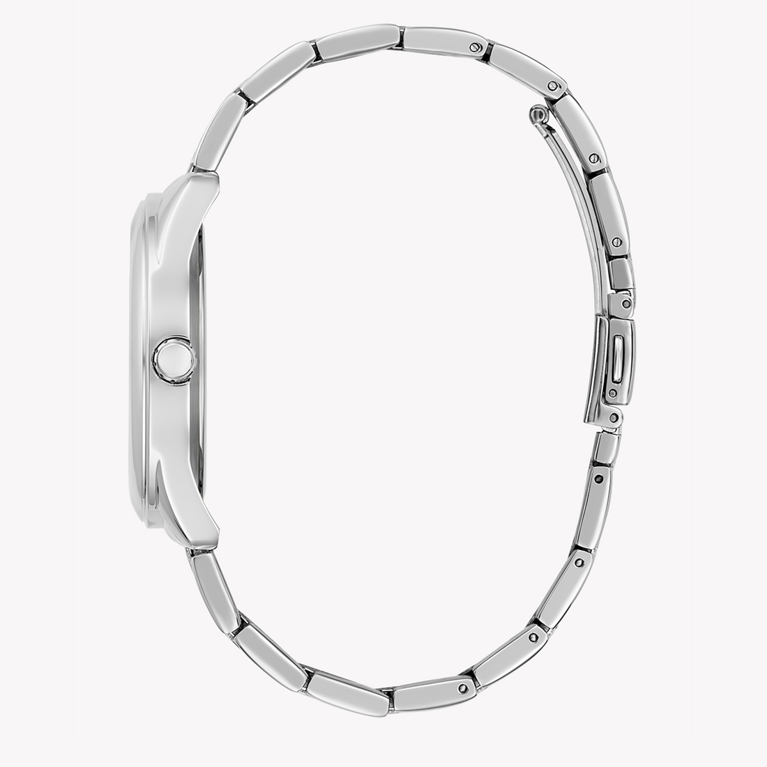 Guess Cubed Analog Silver Dial Silver Steel Strap Watch For Women - GW0606L1