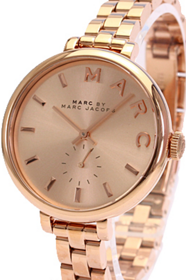 Marc Jacobs Sally Rose Gold Dial Rose Gold Steel Strap Watch for Women - MBM3364