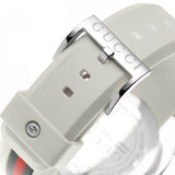 Gucci Sync XXL White Dial White Rubber Strap Watch For Men - YA137102