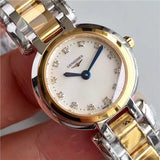 Longines PrimaLuna Quartz Diamonds Mother of Pearl Dial Two Tone Steel Strap Watch for Women - L8.110.5.93.6
