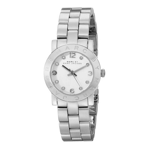 Marc Jacobs Amy Silver Dial Silver Steel Strap Watch for Women - MBM3181