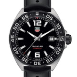 Tag Heuer Formula 1 Quartz Black Dial Black Rubber Strap Watch for Men - WAZ1110.FT8023