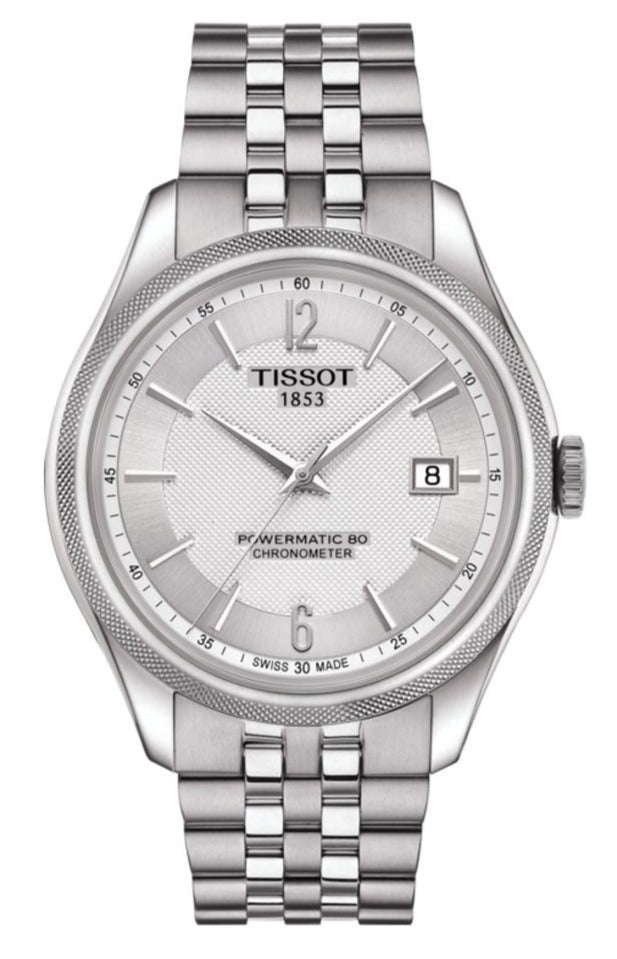 Tissot Ballade Powermatic 80 Cosc Silver Dial Silver Steel Strap Watch For Men - T108.408.11.037.00