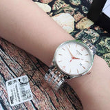 Tissot T Classic Tradition White Dial Two Tone Mesh Bracelet Watch For Men - T063.610.22.037.01