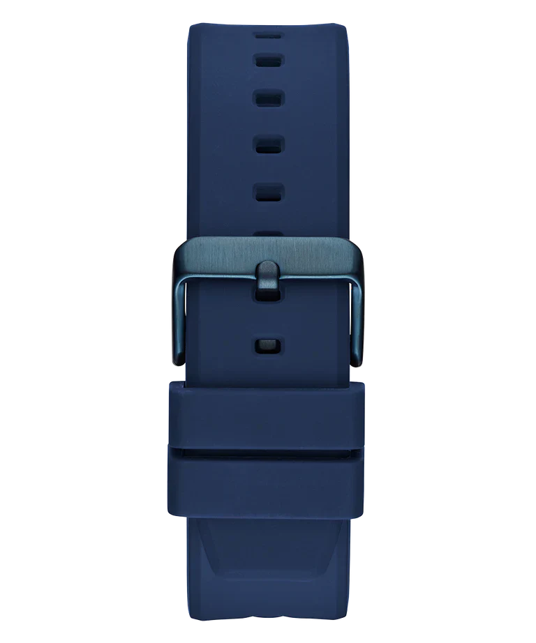 Guess Formula Multifunction Blue Dial Blue Silicone Strap Watch For Men - GW0579G3