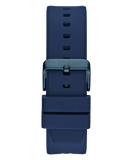 Guess Formula Multifunction Blue Dial Blue Silicone Strap Watch For Men - GW0579G3