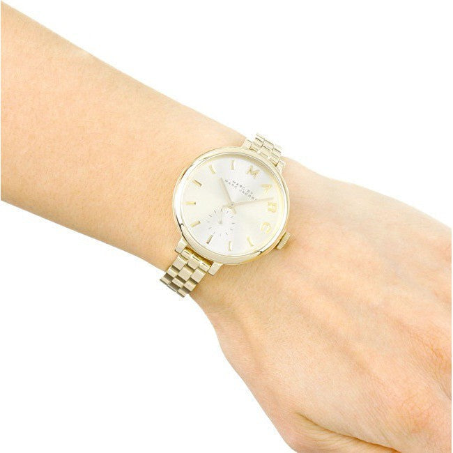 Marc Jacobs Sally Champagne Gold Dial Gold Steel Strap Watch for Women - MBM3363