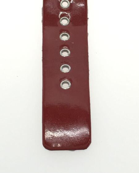 Marc Jacobs Amy Red Dial Burgundy Leather Strap Watch for Women - MBM1162