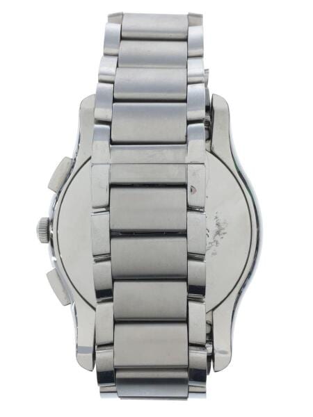Emporio Armani Valente Chronograph Silver Dial Silver Steel Strap Watch For Men - AR11081