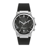 Salvatore Ferragamo Sapphire Chrono Black Dial Black Silicone Strap Watch for Men - SFME00121