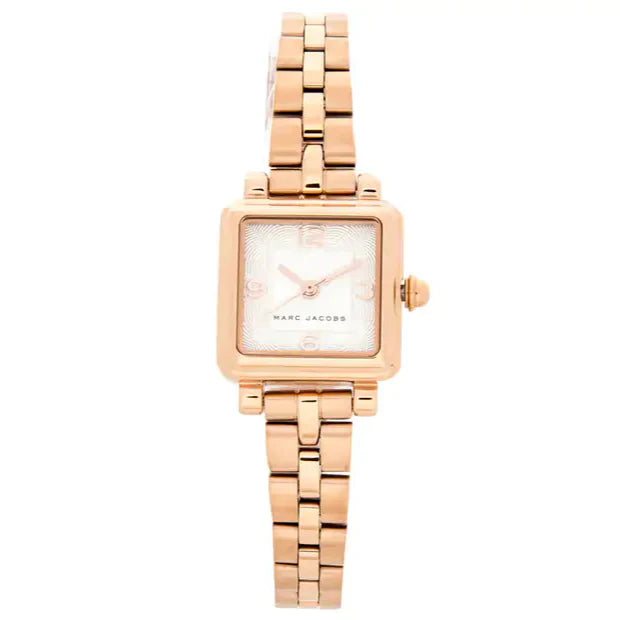 Marc Jacobs Vic Silver Dial Rose Gold Steel Strap Watch for Women - MJ3530