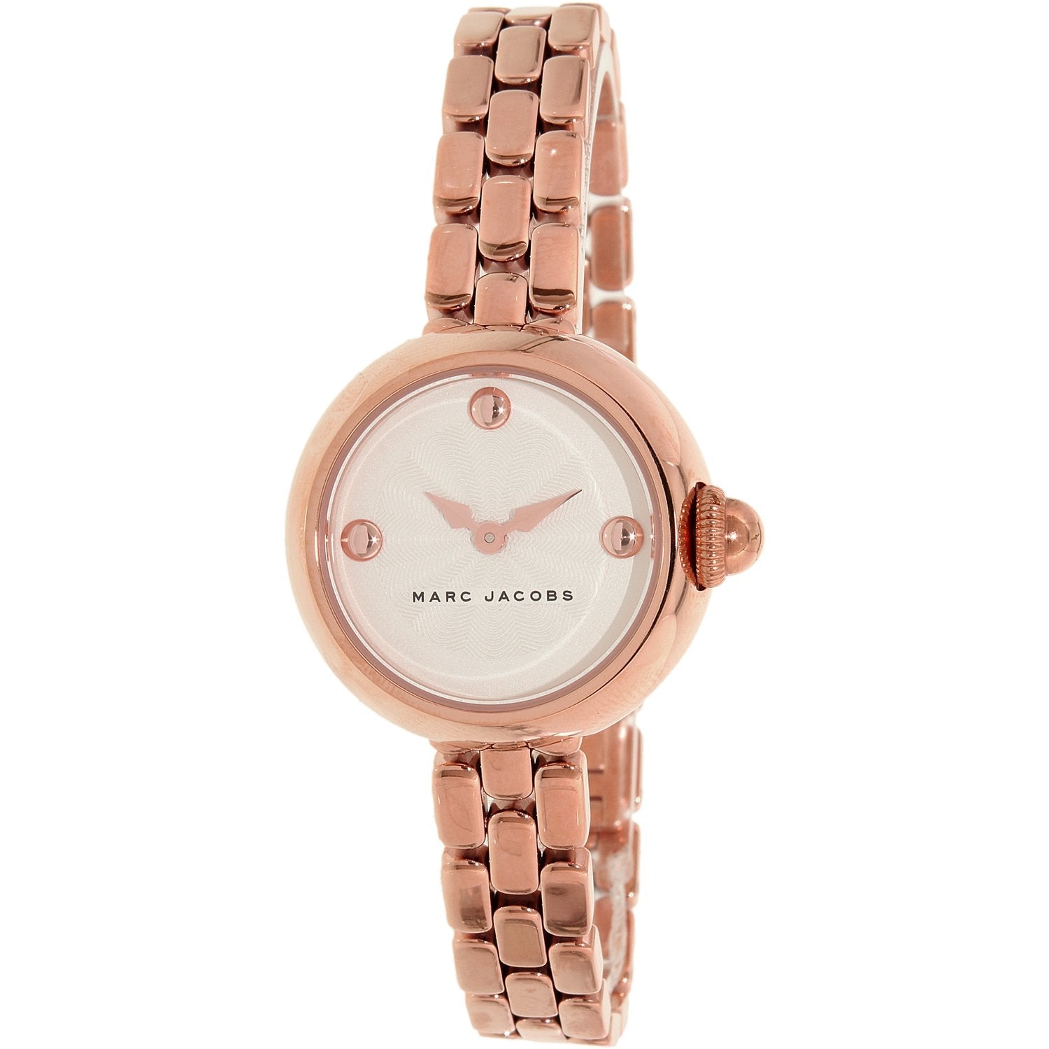 Marc Jacobs Courtney White Dial Rose Gold Steel Strap Watch for Women - MJ3458