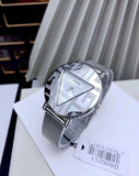 Guess Iconic Quartz Silver Dial Silver Mesh Bracelet Watch For Women - GW0527L1