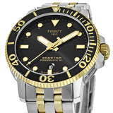 Tissot Seastar 1000 Powermatic 80 Black Dial Two Tone Steel Strap Watch For Men - T120.407.22.051.00