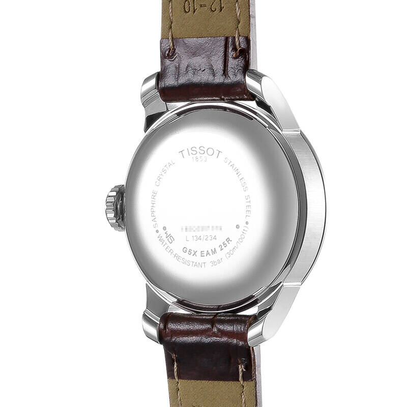Tissot Le Locle Automatic Lady Silver Dial Brown Leather Strap Watch For Women - T41.1.113.77