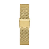 Guess Iconic Diamonds Gold Dial Gold Mesh Bracelet Watch For Women - GW0477L2