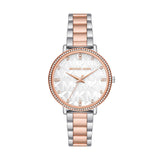 Michael Kors Pyper Quartz White Dial Two Tone Steel Strap Watch For Women - MK4667