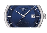 Tissot Luxury Powermatic 80 Blue Dial Silver Steel Strap Watch For Men - T086.407.11.041.00