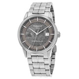 Tissot Luxury Powermatic 80 Anthracite Grey Dial Silver Steel Strap Watch For Men - T086.407.11.061.10