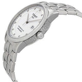 Tissot T Classic Luxury Powermatic 80 White Dial Silver Steel Strap Watch For Men - T086.408.11.016.00