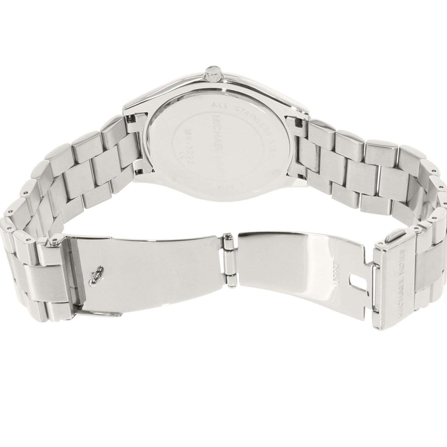 Michael Kors Runway Blue Dial Silver Steel Strap Watch for Women - MK3292