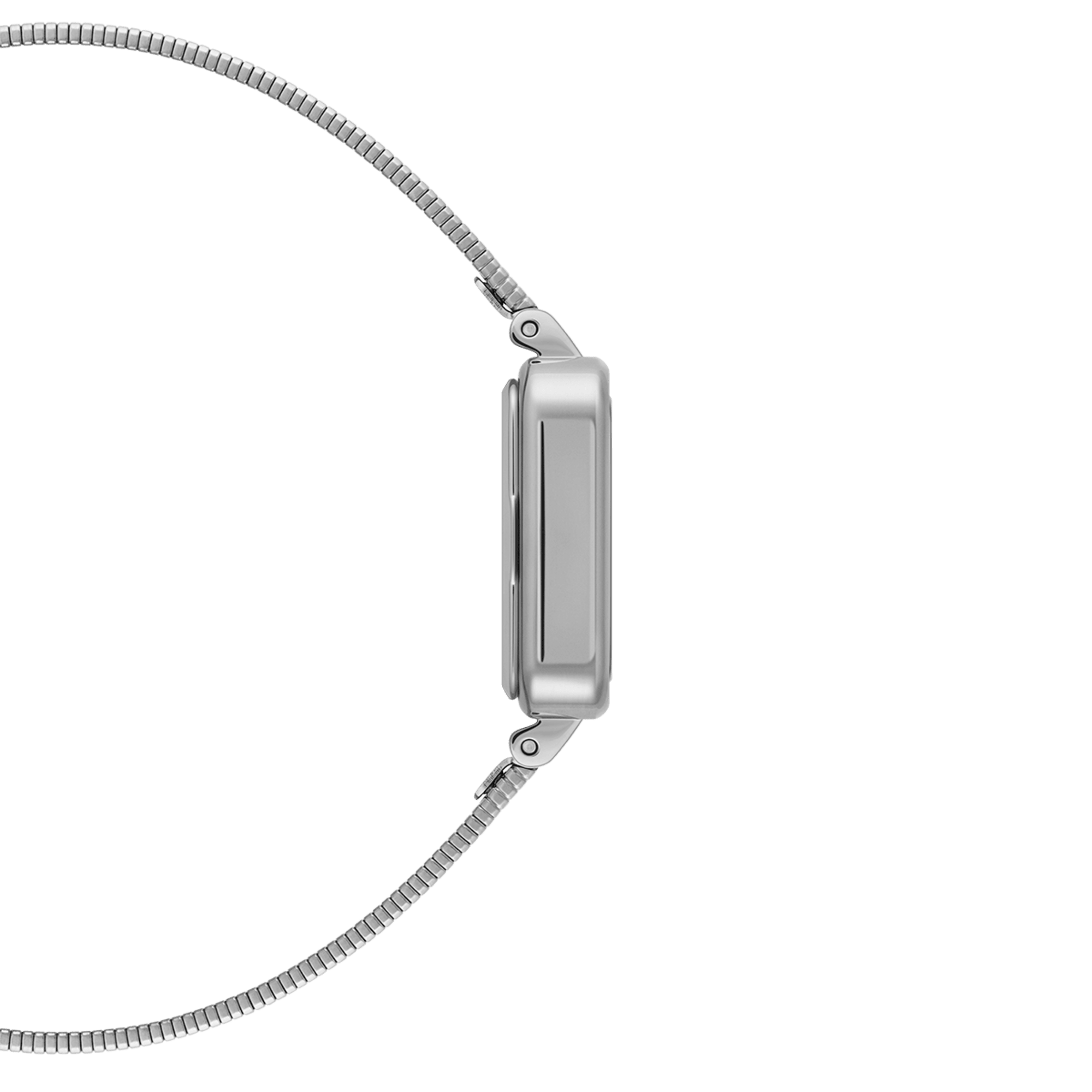 Daniel Wellington Quadro Studio Black Dial Silver Mesh Strap Watch For Women - DW00100522