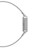 Daniel Wellington Quadro Studio Black Dial Silver Mesh Strap Watch For Women - DW00100522