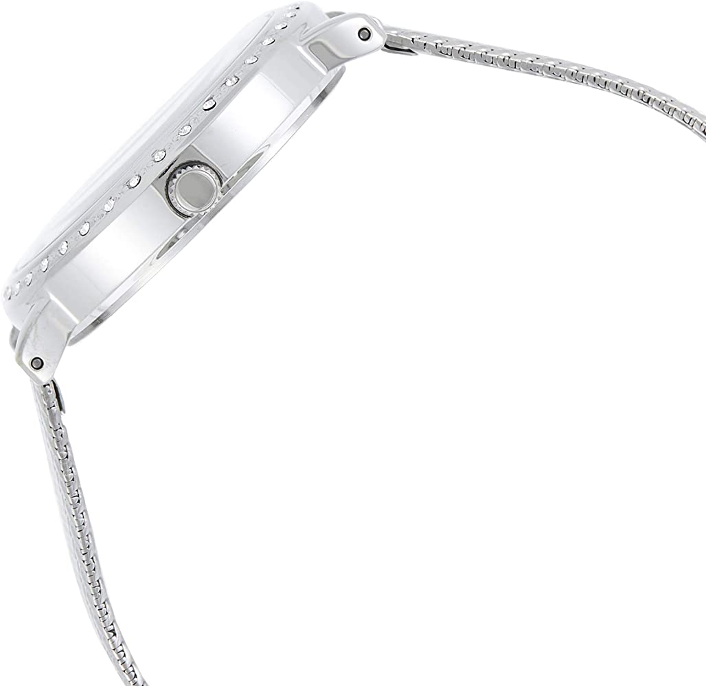 Guess Quartz Silver Dial Willow Stainless Steel Mesh Bracelet Watch For Women - W0836L2