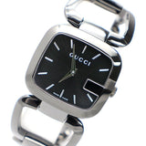 Gucci G Gucci Black Dial Silver Steel Strap Watch For Women - YA125407